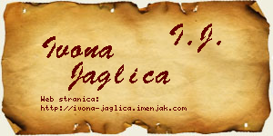 Ivona Jaglica vizit kartica